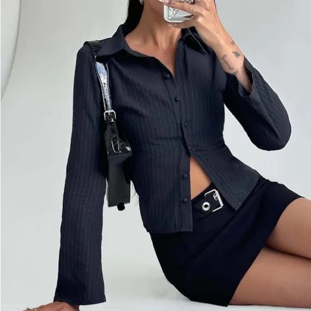 Princess Polly Anni Pinstripe Shirt